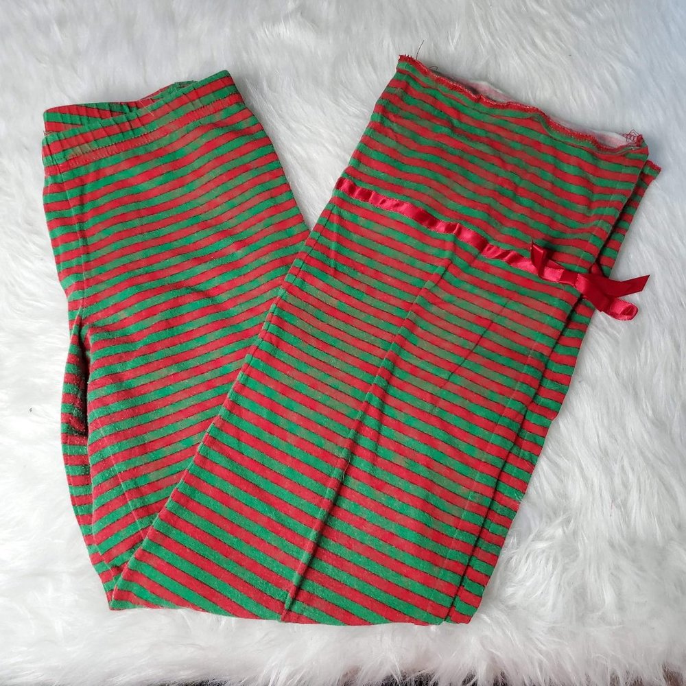 Copper Key Girls Christmas Striped Leggings,  7/8